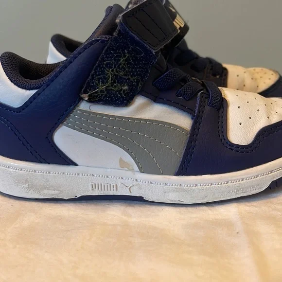 Puma toddler shoes Blue and white size 8c - Picture 7 of 9